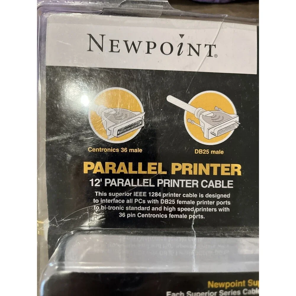 Newpoint Universal Printer Cable Kit 12' Parallel, 10' Extension, 6' USB Device